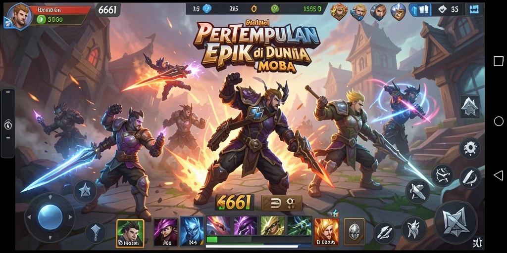 Tampilan gameplay seru dan strategi tim di 666I.