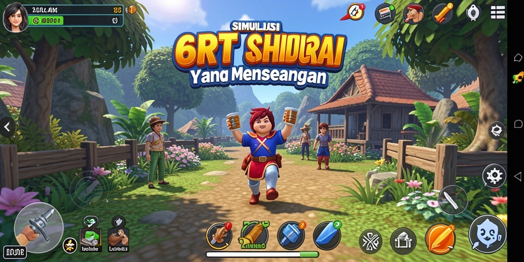 Tampilan gameplay 6RT yang memukau dalam dunia simulasi.