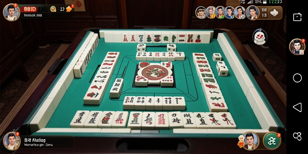 Tampilan gameplay Mahjong yang seru dan menantang di 88ID.