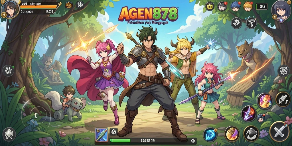 Screenshot AGEN878 menampilkan aksi seru dalam dunia Anime.