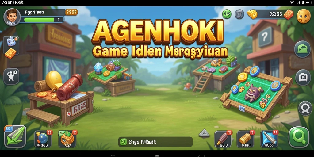 Screenshot AGENHOKI menampilkan gameplay Idle yang seru dan menarik.