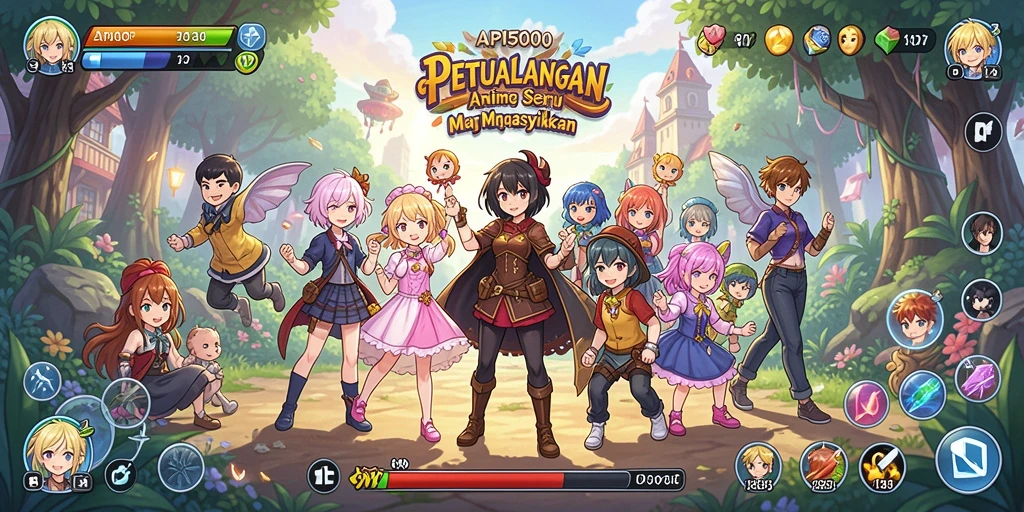 Tampilan gameplay API5000 yang menarik dan penuh aksi Anime.