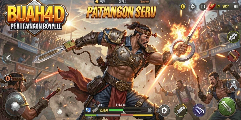 Tangkapan layar BUAH4D menampilkan momen seru dalam pertempuran Battle Royale.
