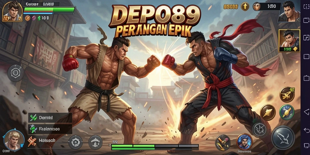 Tampilan pertarungan mendebarkan di DEPO89 dengan grafik menawan.