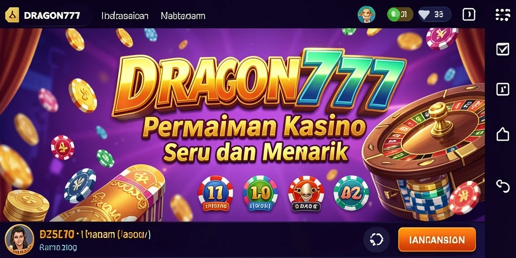 Tampilan gameplay seru dari DRAGON777 yang penuh warna.