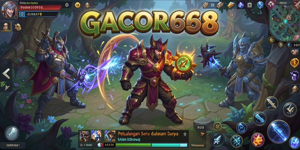 Screenshot GACOR668 menampilkan aksi seru dalam pertarungan MMORPG.