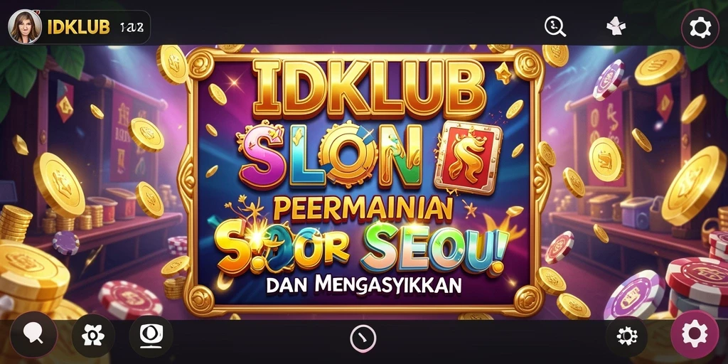Tampilan menarik IDKLUB saat memutar Slot.