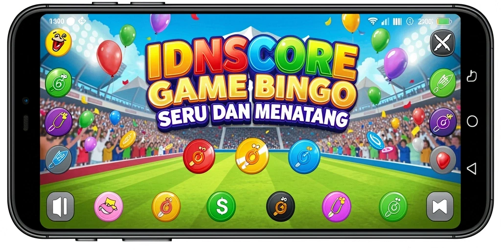Tampilan gameplay Bingo yang seru dan interaktif di IDNSCORE.