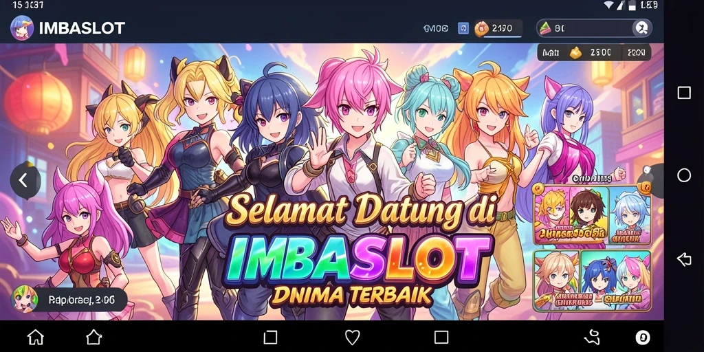 Tampilan menarik gameplay IMBASLOT saat bertarung dalam pertempuran Anime.
