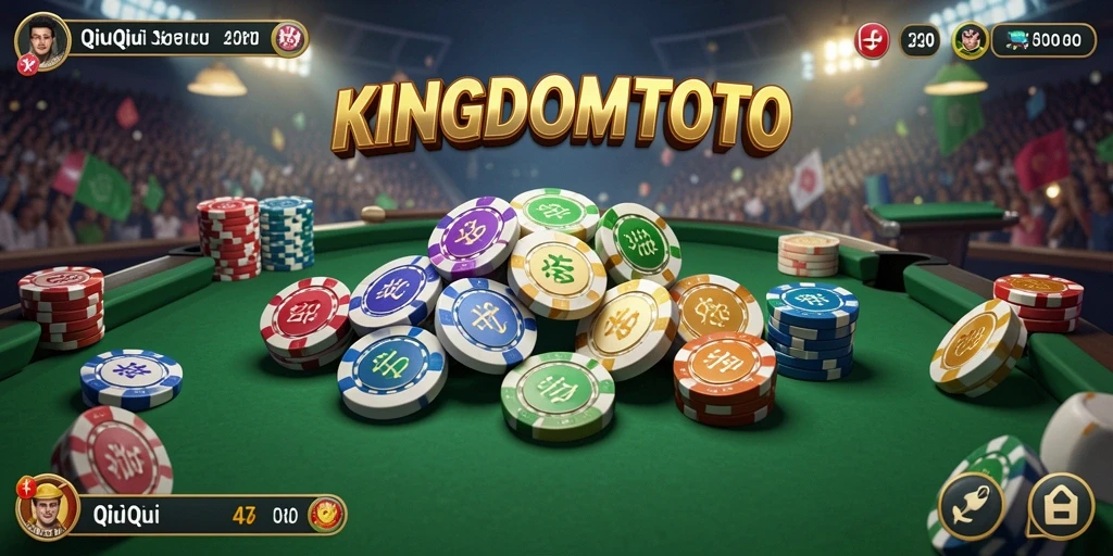 Tampilan gameplay QiuQiu yang seru dan penuh warna.