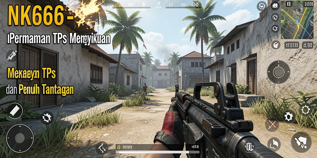 Screenshot NK666 menampilkan aksi menembak yang intens dalam gameplay TPS.