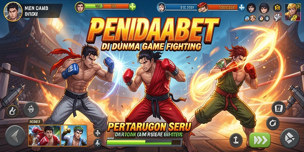 Screenshot utama PENIDABET menampilkan aksi pertarungan yang epic.