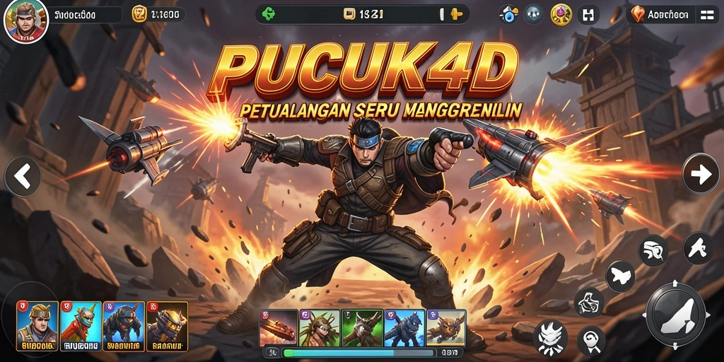 Tampilan gameplay mendebarkan dalam PUCUK4D, aksi yang memikat.
