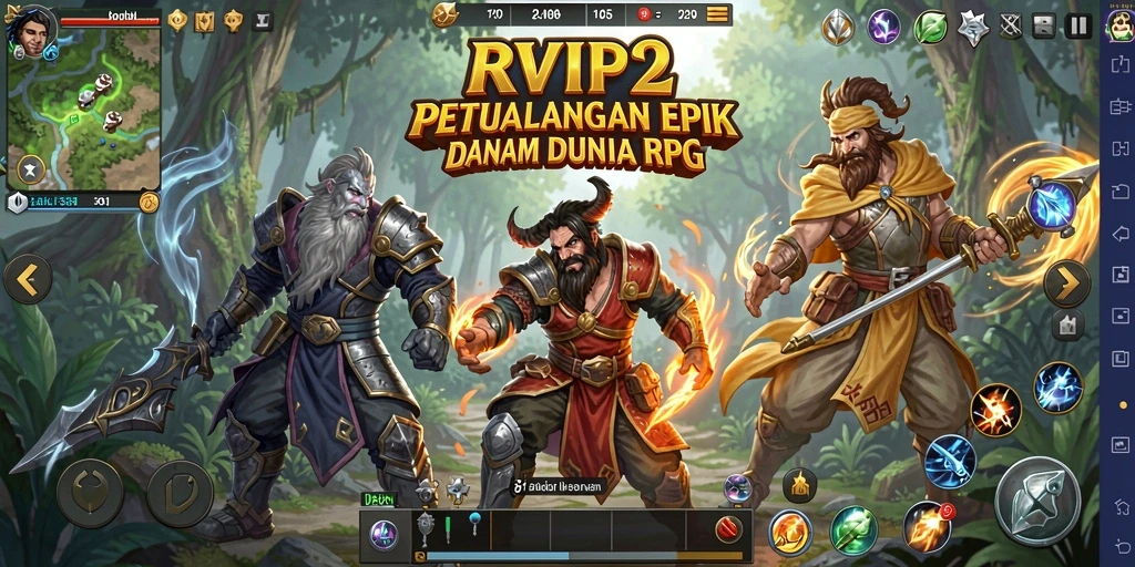Aktivitas gameplay seru dalam RVIP2 yang menghadirkan pertarungan dan eksplorasi.