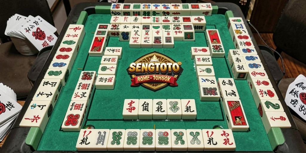 Tampilan gameplay seru dari SENGTOTO dengan ubin Mahjong.