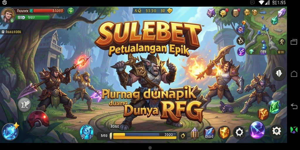Screenshot gameplay SULEBET menampilkan pertarungan yang mendebarkan dalam dunia RPG.