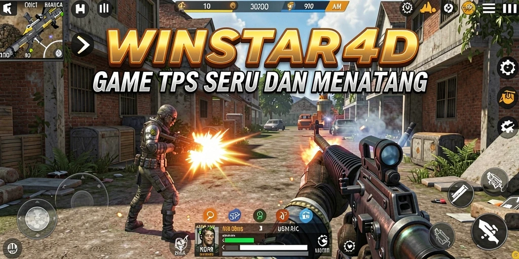 Gameplay seru WINSTAR4D dengan pertarungan intens.